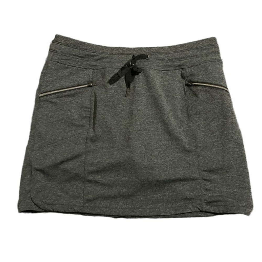 Tangerine Gray Tennis Golf Activewear Gym Zip Pockets Skort Size Large EUC #4367